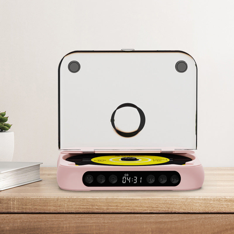 💿50 % RABATT | Retro-CD-Player mit Bluetooth 5.3 – verlustfreier, klarer Klang, wiederaufladbarer Akku mit 2000 mAh, spielt alle CDs und MP3-Discs ab!