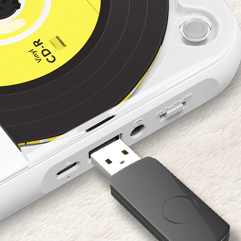 💿50 % RABATT | Retro-CD-Player mit Bluetooth 5.3 – verlustfreier, klarer Klang, wiederaufladbarer Akku mit 2000 mAh, spielt alle CDs und MP3-Discs ab!