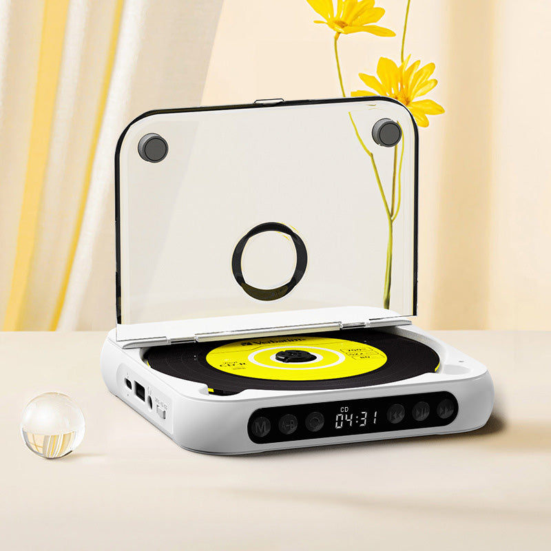 💿50 % RABATT | Retro-CD-Player mit Bluetooth 5.3 – verlustfreier, klarer Klang, wiederaufladbarer Akku mit 2000 mAh, spielt alle CDs und MP3-Discs ab!