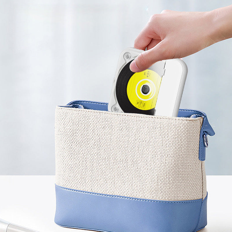 💿50 % RABATT | Retro-CD-Player mit Bluetooth 5.3 – verlustfreier, klarer Klang, wiederaufladbarer Akku mit 2000 mAh, spielt alle CDs und MP3-Discs ab!