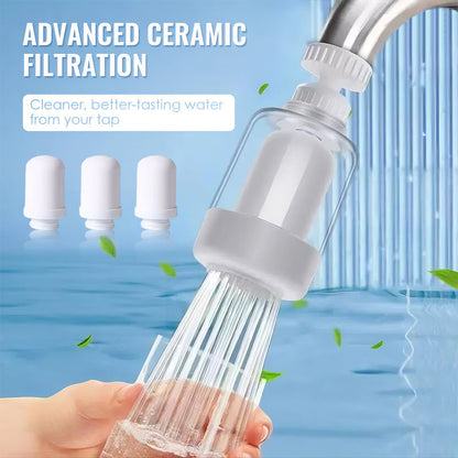 360° drehbarer Wasserhahn-Wasserfilter