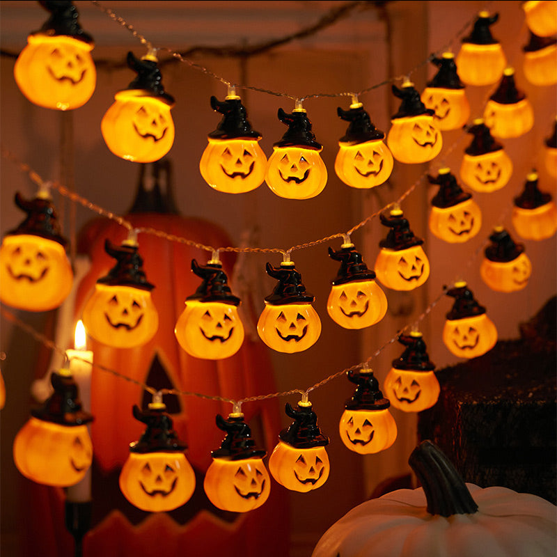Batteriebetriebene Halloween-Lichterkette mit 2 Lichtmodi