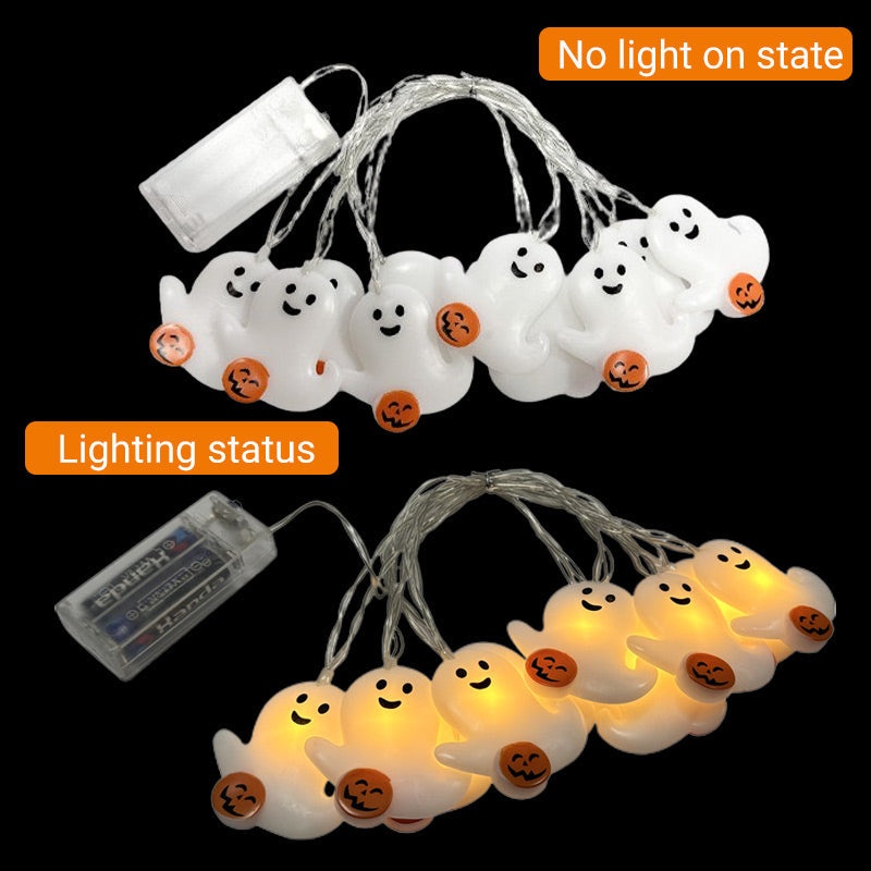 Batteriebetriebene Halloween-Lichterkette mit 2 Lichtmodi