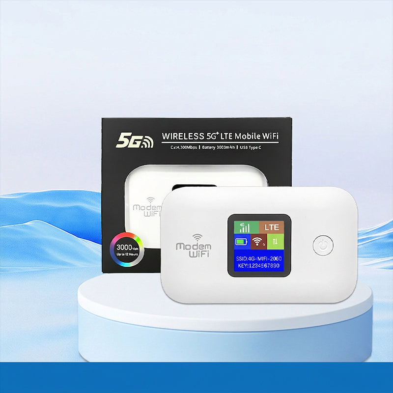 📶🌍 Mobiler 5G-LTE-WLAN-Router – vertragsfrei, 140 Länder, 10 Geräte – überall Highspeed-Internet! ⚡