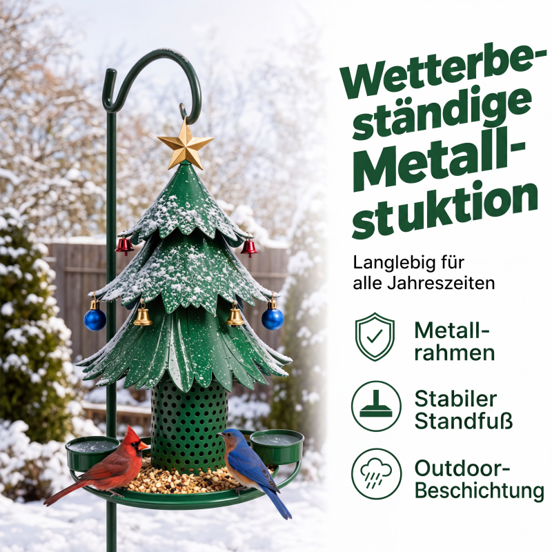 【 ⏰Limitiertes Angebot – 50% Rabatt!】🎉Weihnachtlicher Baum-Vogelfutterspender