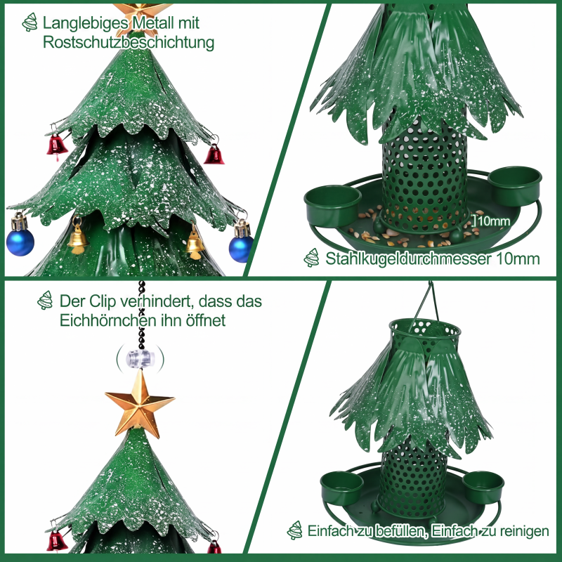 【 ⏰Limitiertes Angebot – 50% Rabatt!】🎉Weihnachtlicher Baum-Vogelfutterspender