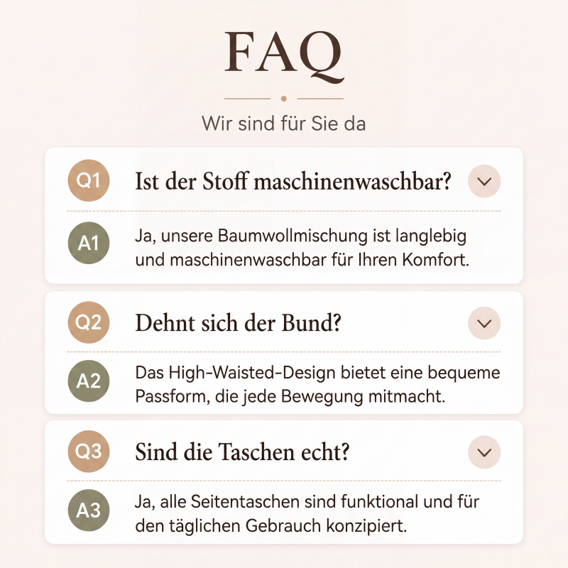 Hoch taillierte Cargo-Caprihosen für Damen