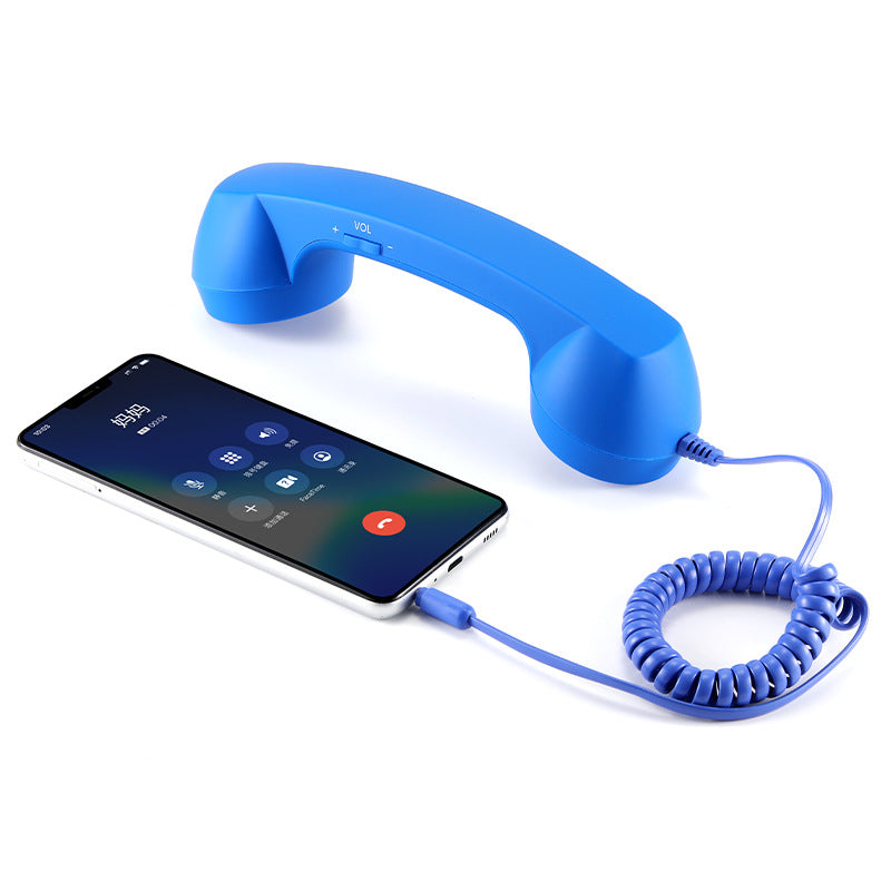 Retro-Telefonhörer für Handy mit Mikrofon