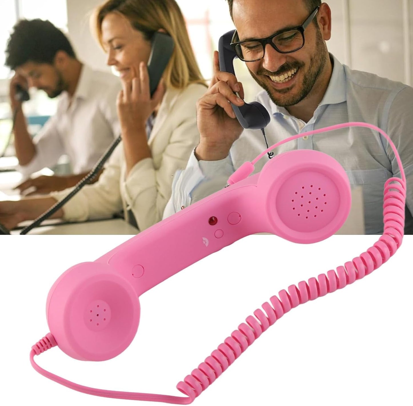 Retro-Telefonhörer für Handy mit Mikrofon