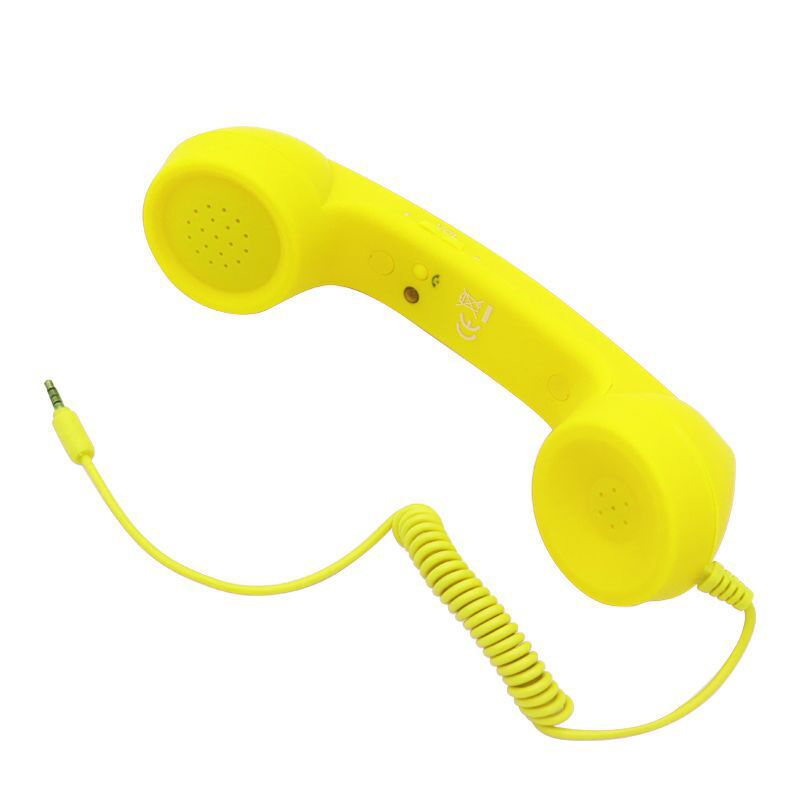 Retro-Telefonhörer für Handy mit Mikrofon