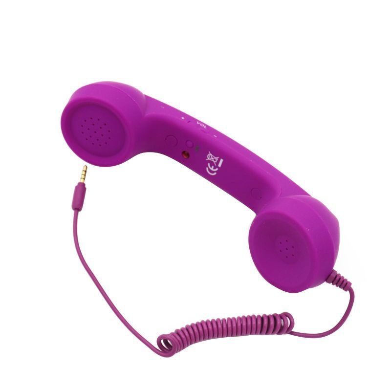 Retro-Telefonhörer für Handy mit Mikrofon