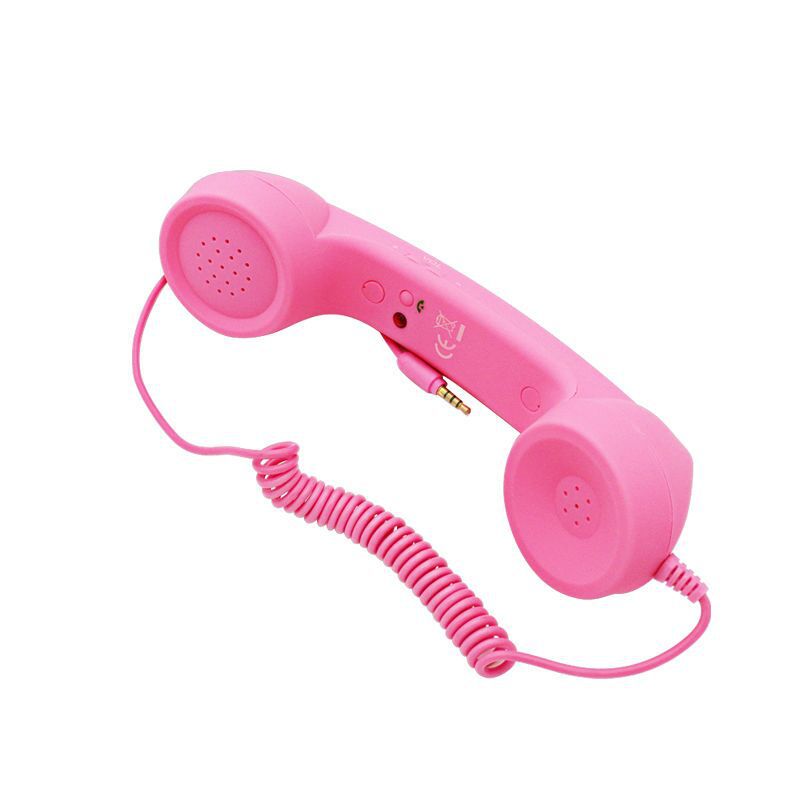 Retro-Telefonhörer für Handy mit Mikrofon