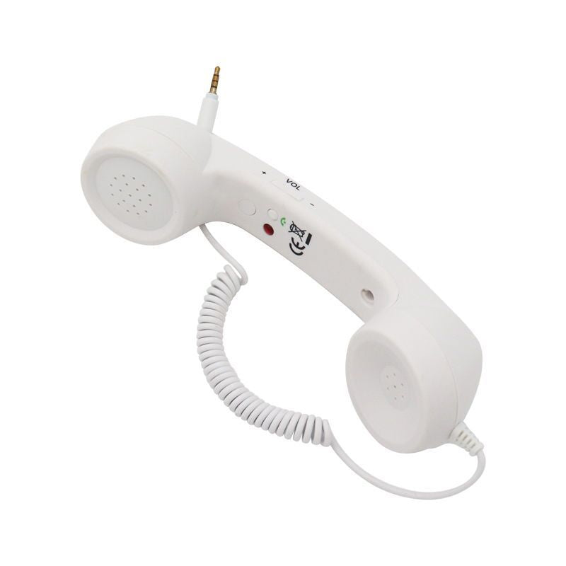 Retro-Telefonhörer für Handy mit Mikrofon