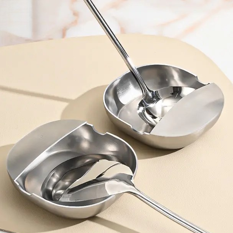🥄 KAUFE 3, ERHALTE 1 GRATIS! ✨ Edelstahl Löffelablage – Rostfrei, Tropfschutz & Platzsparend für die Küche 💎