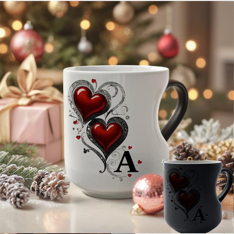 💝50% RABATT! ✨Farbwechselnde Keramiktasse mit Herzhenkel, Valentinstag