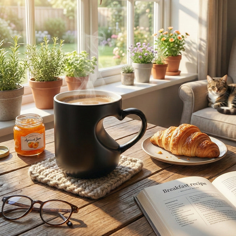 💝50% RABATT! ✨Farbwechselnde Keramiktasse mit Herzhenkel, Valentinstag
