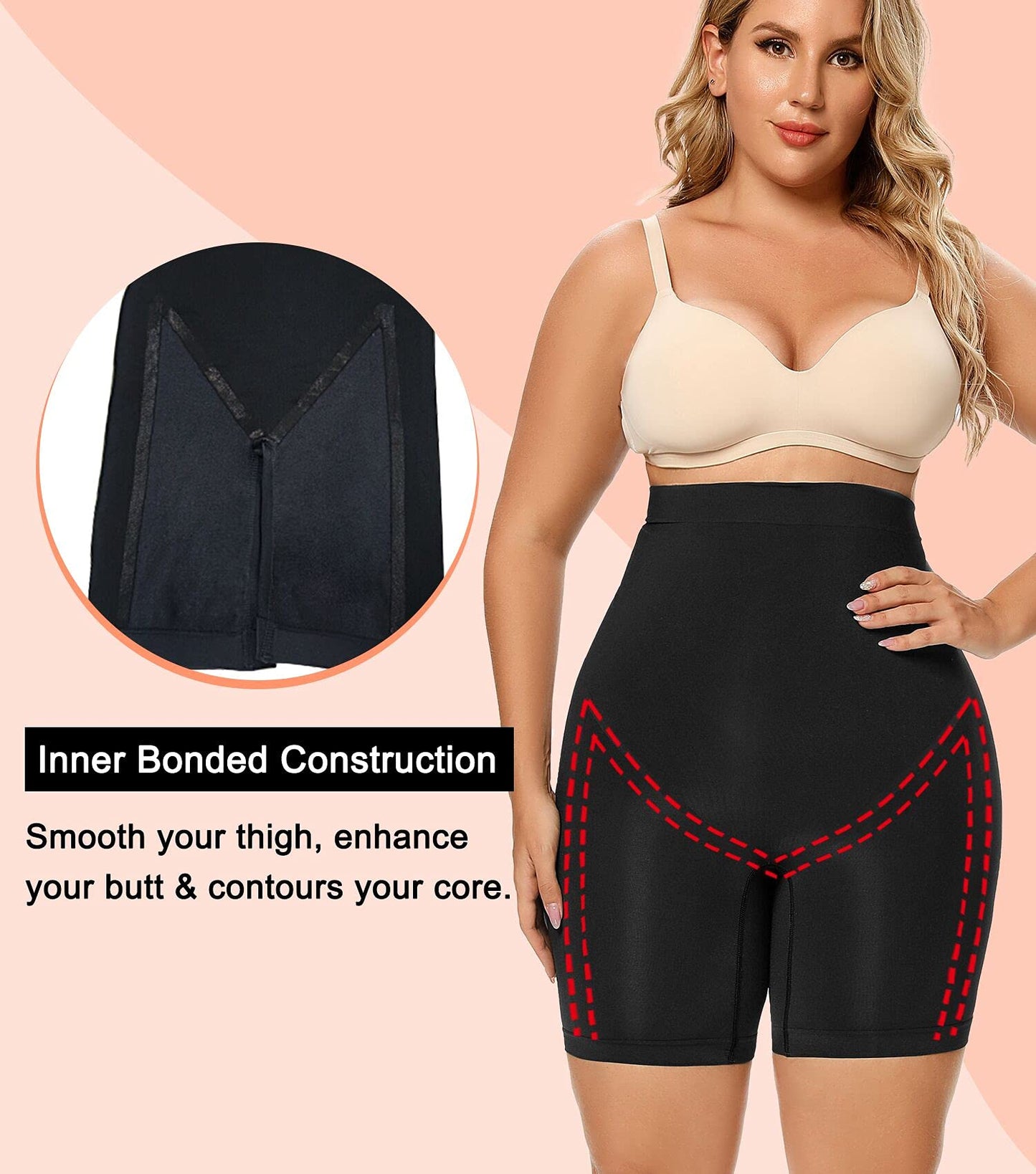 Bauch- und Hüftstraffungshose mit hoher Taille
