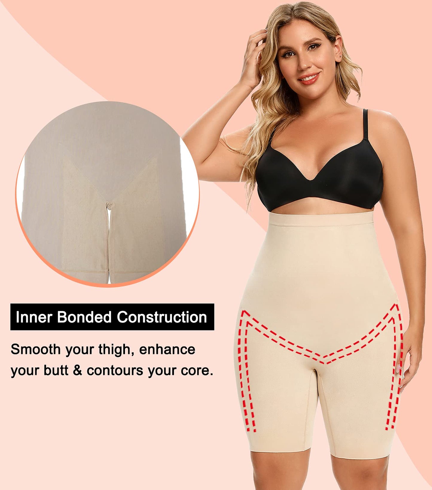 Bauch- und Hüftstraffungshose mit hoher Taille