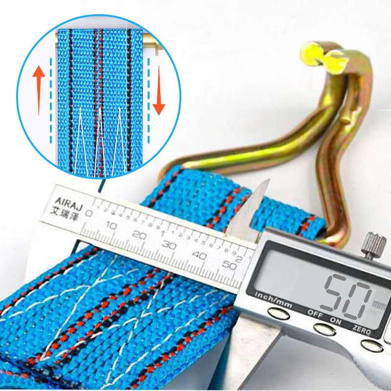 Hochleistungs-Ratschengurt mit Doppel-J-Haken