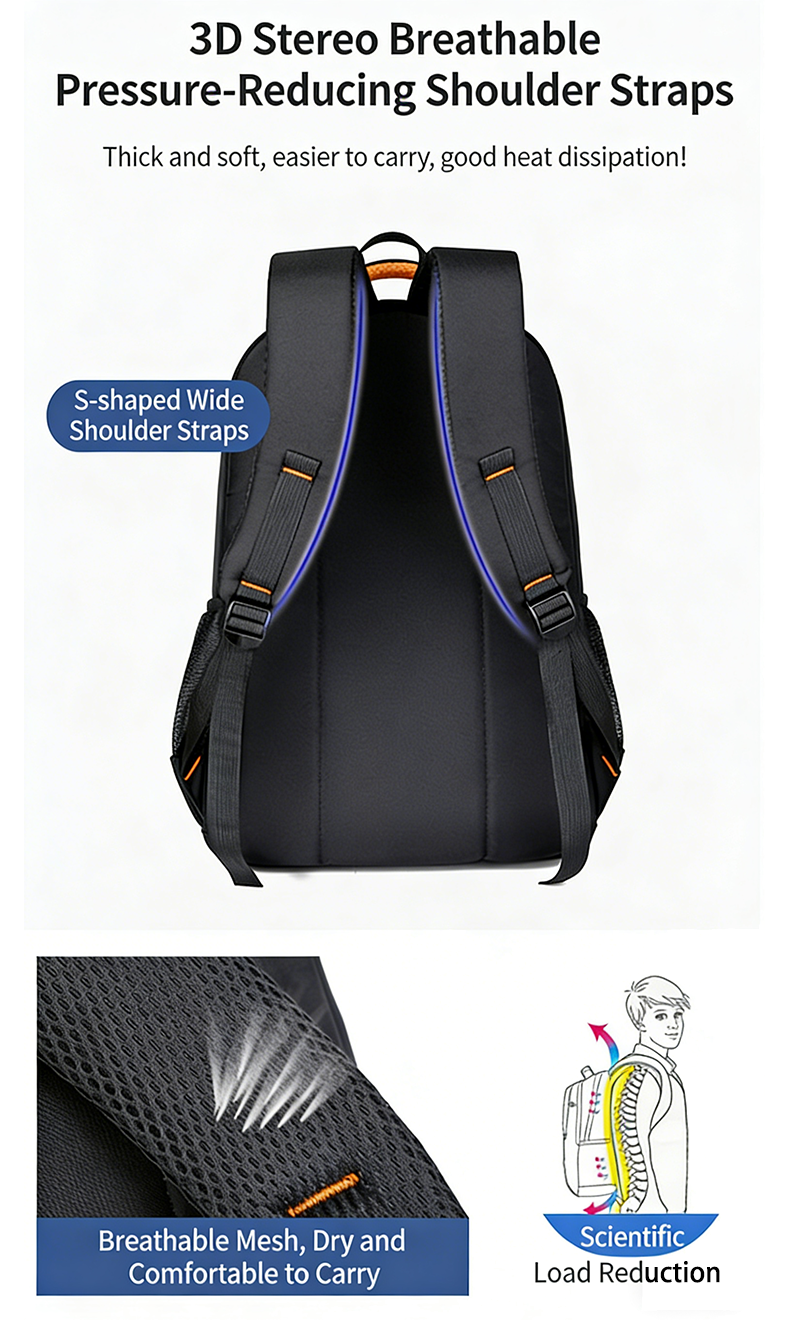 🎅 LETZTER TAG – 50 % RABATT! ⚡ MEHR ALS 50.000 VERKAUFT! ❄️ Großer Business-Rucksack mit Laptopfach – gepolstert, strapazierfähig und bequem für Arbeit und Reisen 🎒