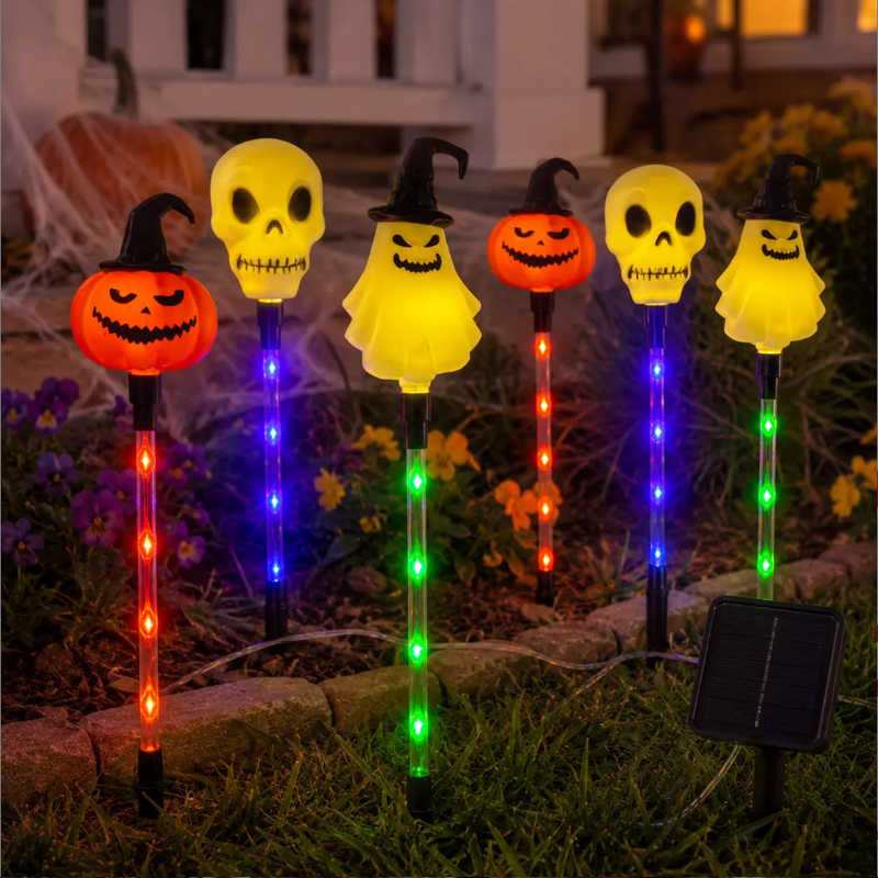 Wasserdichte Halloween-Kürbis-Pfahllichter