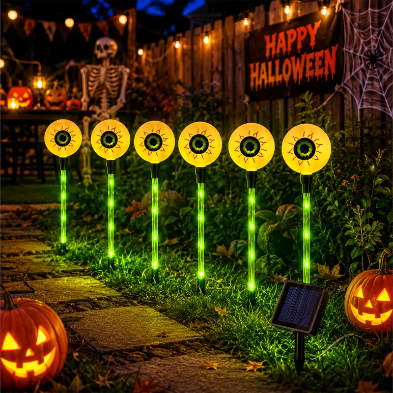 Wasserdichte Halloween-Kürbis-Pfahllichter