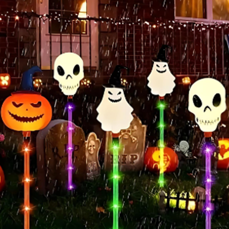 Wasserdichte Halloween-Kürbis-Pfahllichter