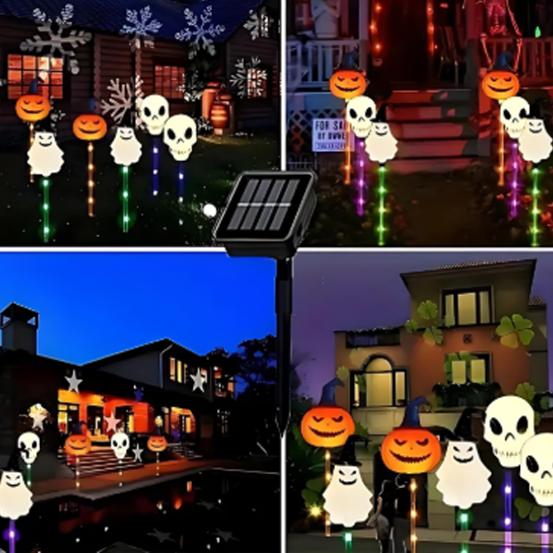 Wasserdichte Halloween-Kürbis-Pfahllichter
