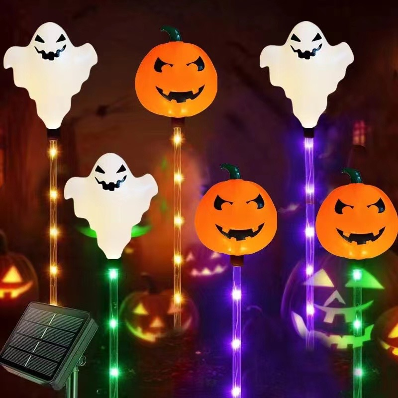 Wasserdichte Halloween-Kürbis-Pfahllichter
