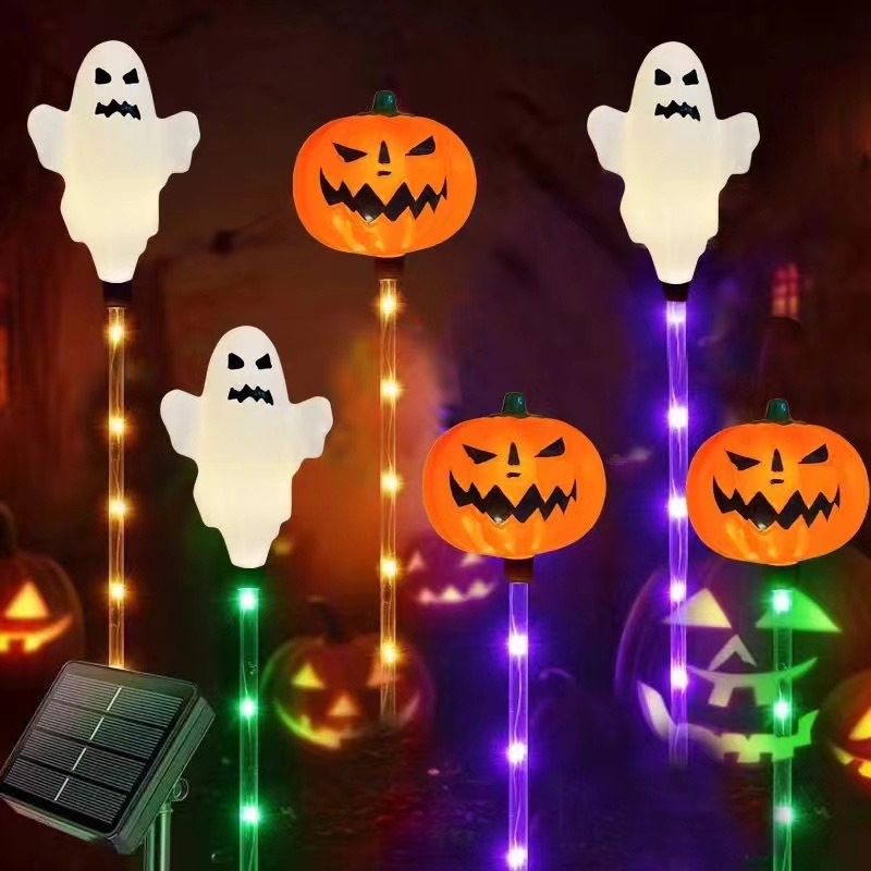 Wasserdichte Halloween-Kürbis-Pfahllichter