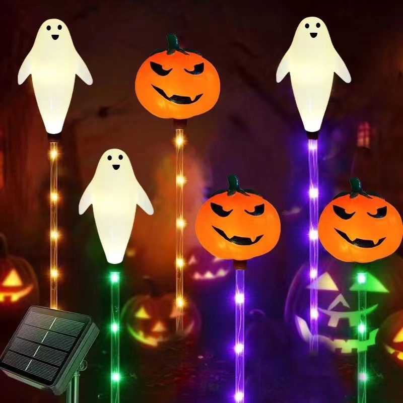 Wasserdichte Halloween-Kürbis-Pfahllichter