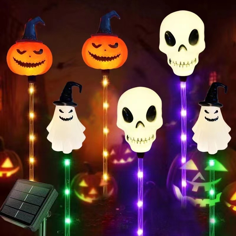 Wasserdichte Halloween-Kürbis-Pfahllichter