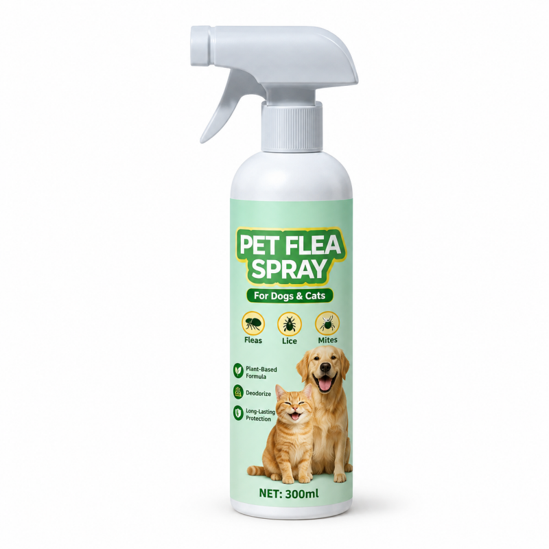 Flohspray auf pflanzlicher Basis für Haustiere