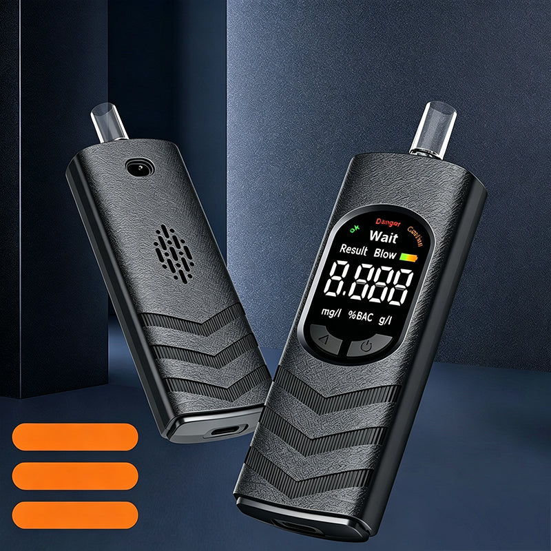 📢📢 50 % RABATT!! 🚔✨ Tragbares wiederaufladbares Atemalkoholmessgerät – schneller Alkoholtester für Zuhause & Unterwegs | ｜LCD-Display + Sprachansage