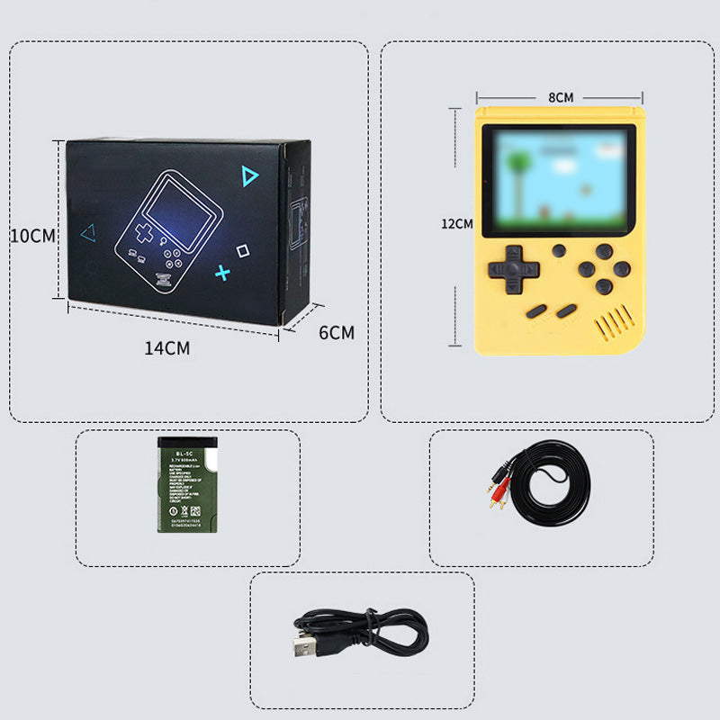 Ideales Geschenk - Handheld FC Spielkonsole mit 400 Spielen für Kinder