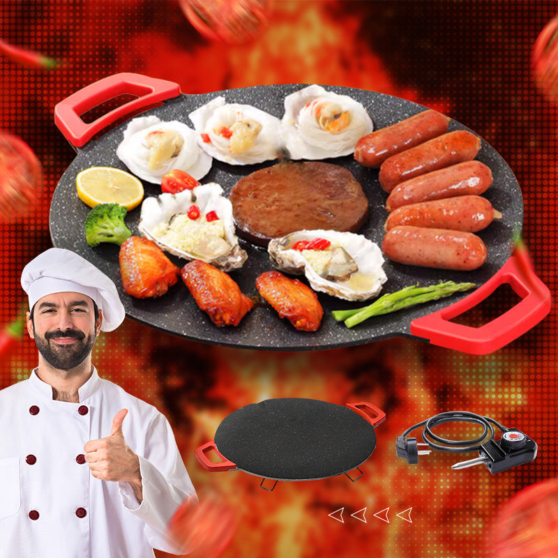 Elektrische rauchfreie Grillpfanne mit Antihaftbeschichtung