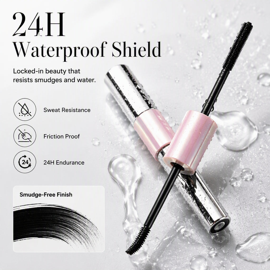 💧 Keine verwischte Mascara mehr! – Doppelseitige wasserfeste Volumen-Mascara – mehr Volumen, mehr Definition & langanhaltender Halt – ideal für lange Tage & besondere Momente ✨👁️