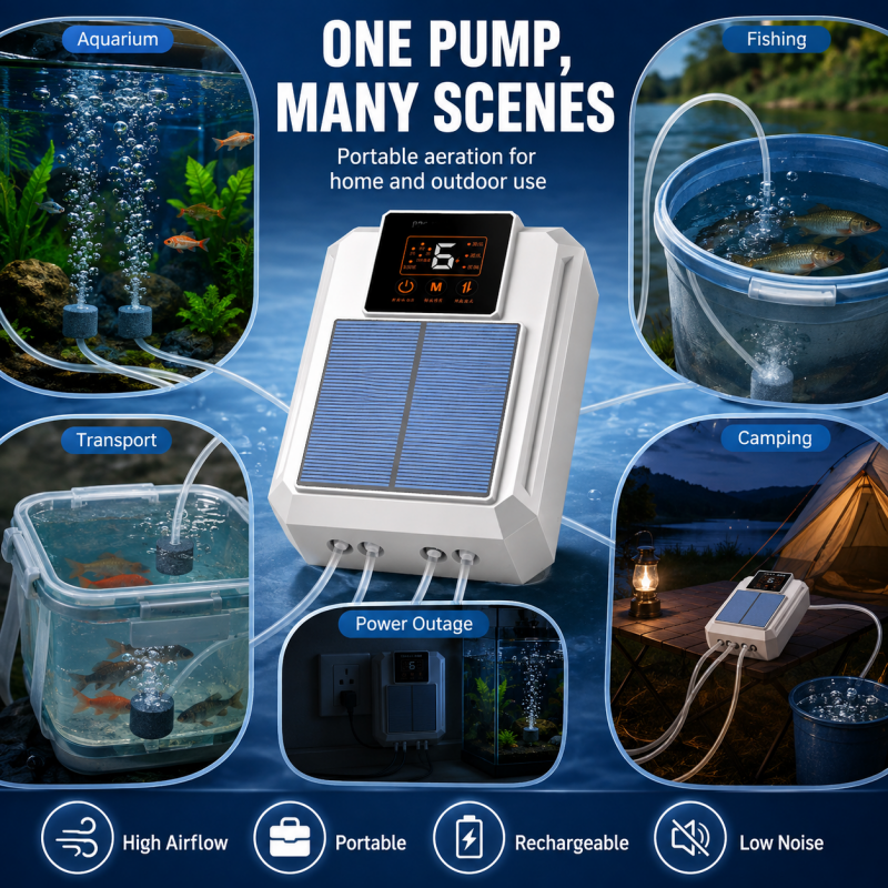 Tragbare Aquarium-Sauerstoffpumpe
