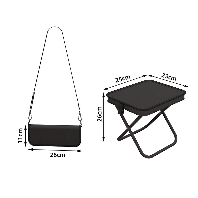 Tragbarer Klapphocker mit Handtaschendesign