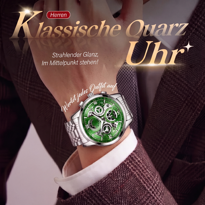 Klassische Quarzuhr für Herren