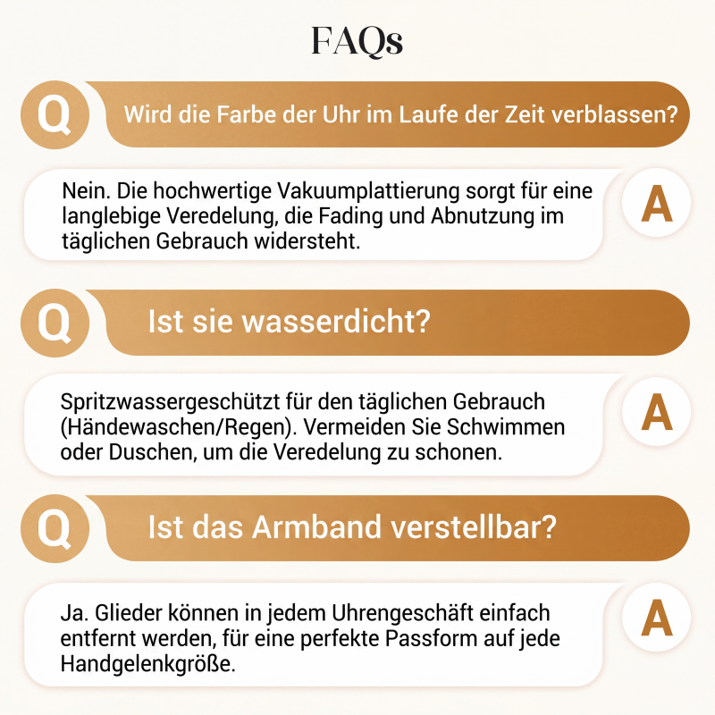 Klassische Quarzuhr für Herren