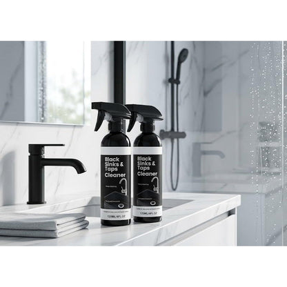 🚿🔥Spray für schwarze Waschbecken und Wasserhähne, Spray zur Entfernung hartnäckiger Wasserflecken