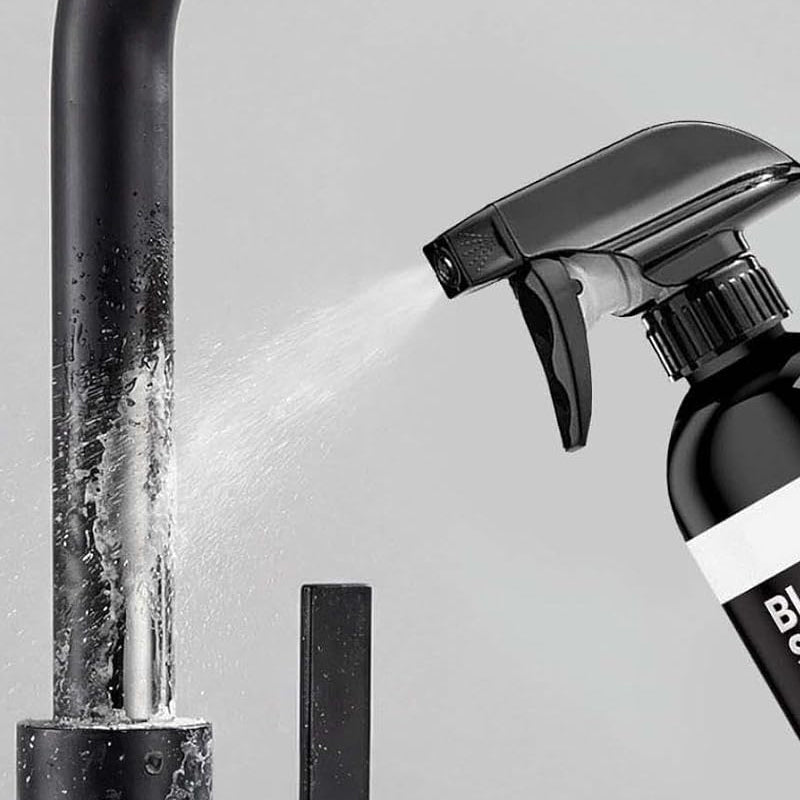 🚿🔥Spray für schwarze Waschbecken und Wasserhähne, Spray zur Entfernung hartnäckiger Wasserflecken
