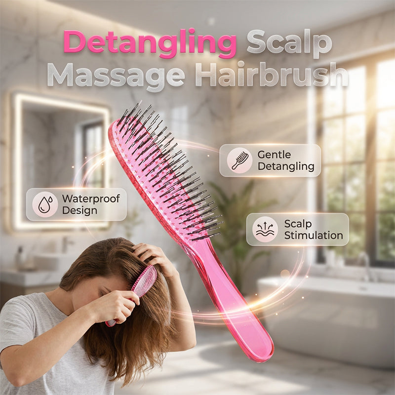 Tragbare Kopfhautmassage-Haarbürste