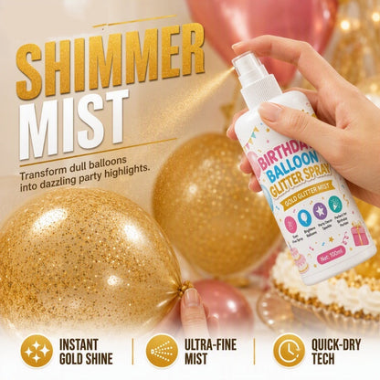 Geburtstagsballon-Glitzerspray