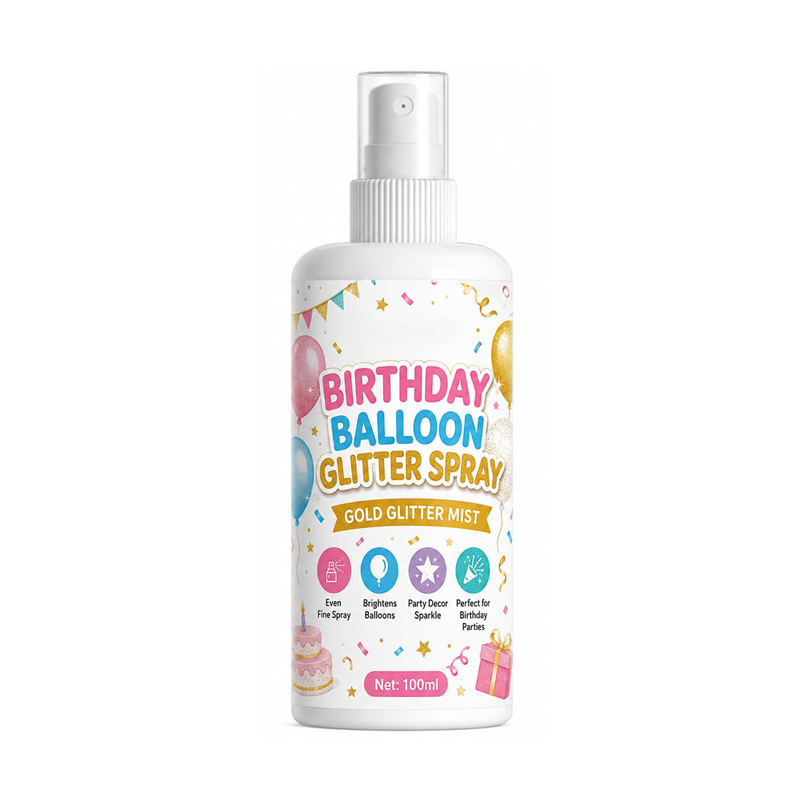 Geburtstagsballon-Glitzerspray