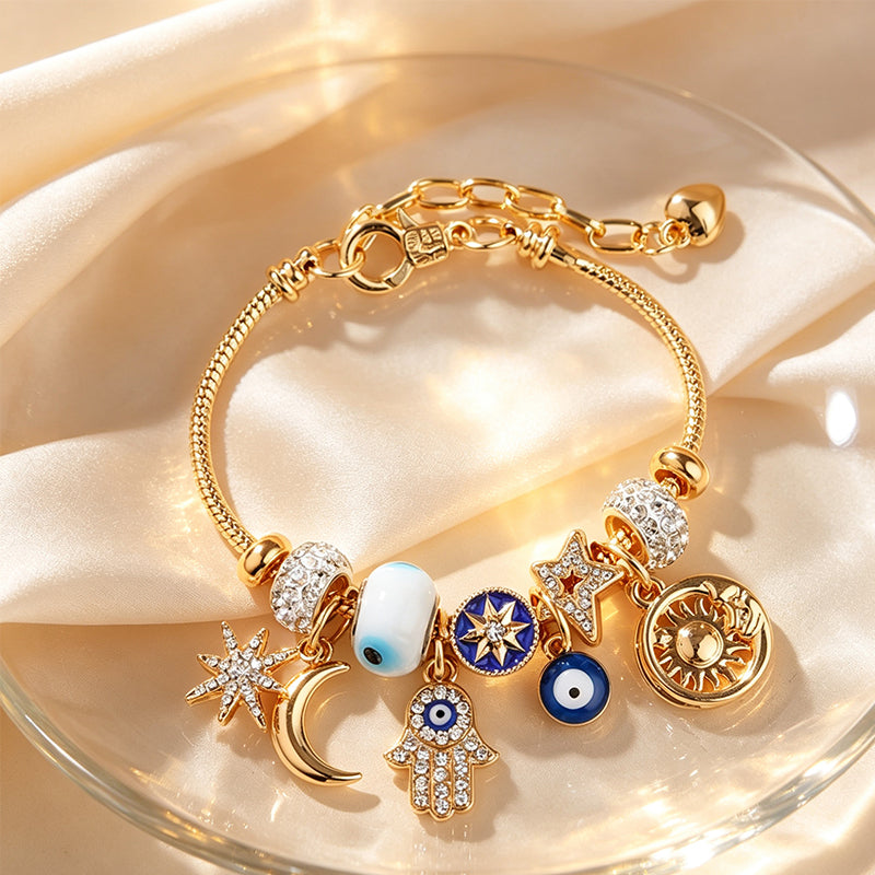 Armband mit Sonne-Mond-Anhänger „Celestial“