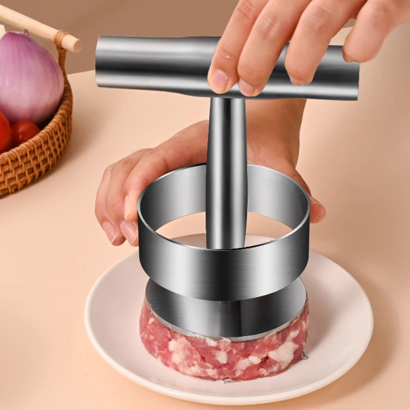 Steakpresse, runde Frikadellenform