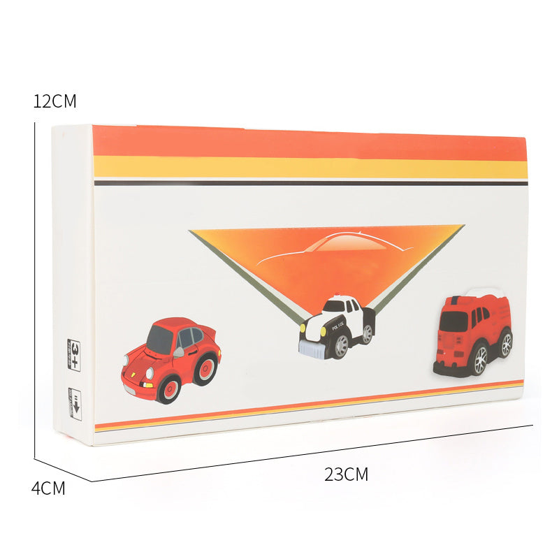 12er-Pack Cartoon-Mini-Spielzeugauto-Set