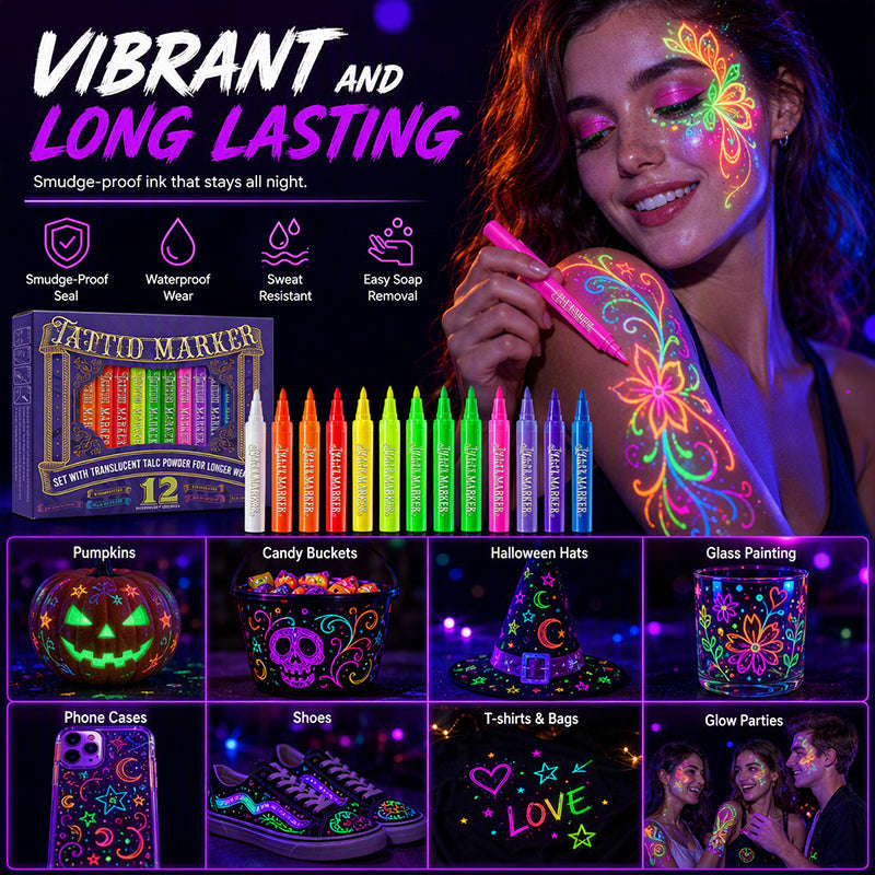 Glow Party Tattoo Stifte